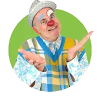 Portrait chaleureux du clown Bitonio